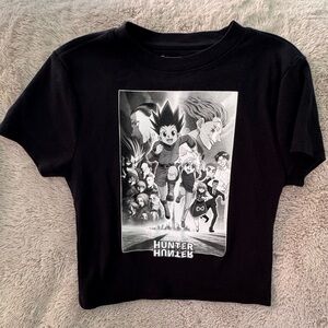 Hunter X Hunter T Shirt Youth Medium Black Epic Character Group White Graphic